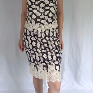 Elowette Skirt - Noir Fleurs Danemone